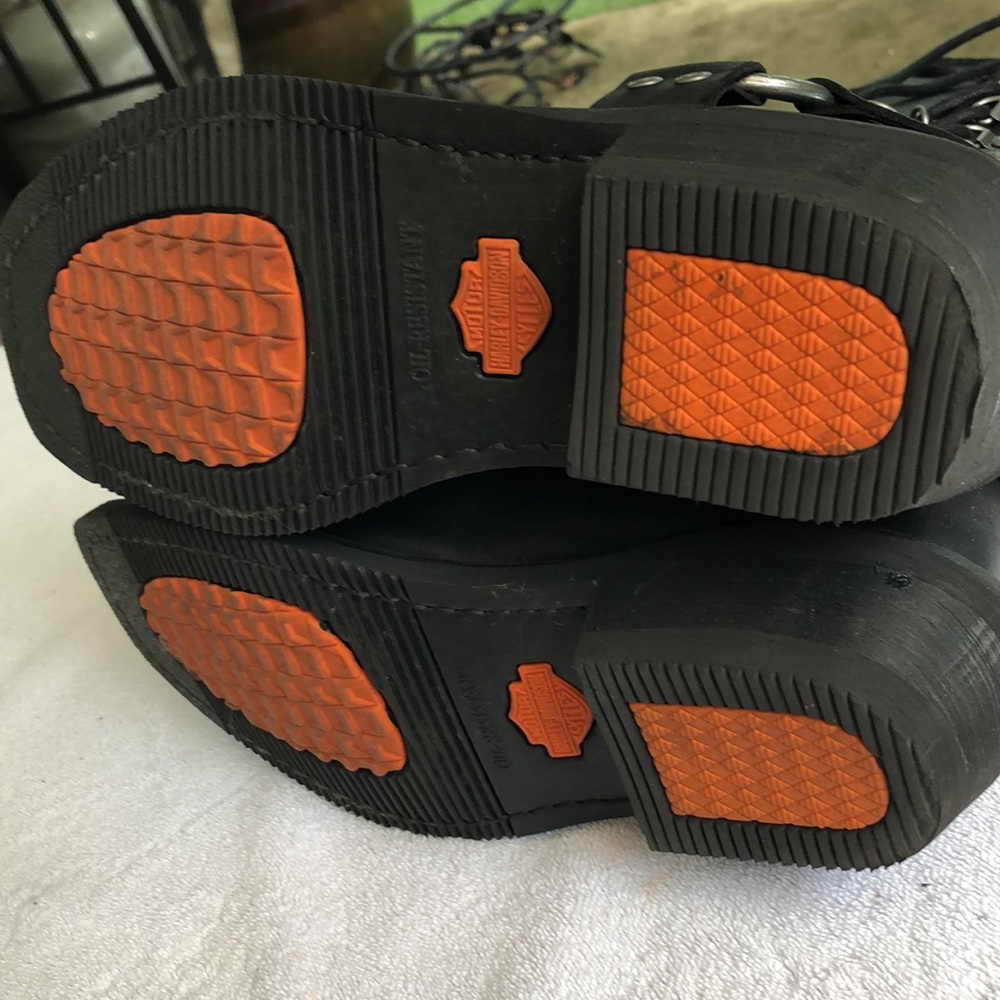 Harley-Davidson Black Lace Up Boots - Picture 10 of 15